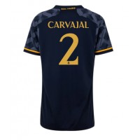 Fotballdrakt Dame Real Madrid Daniel Carvajal #2 Bortedrakt 2023-24 Kortermet
